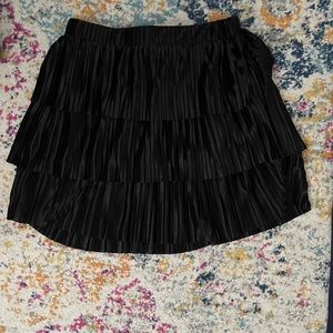 Black tiered skirt